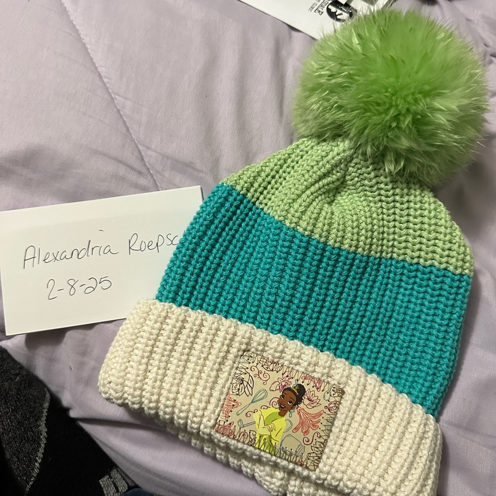 Love Your Melon Cream Knit Beanie- Tiana